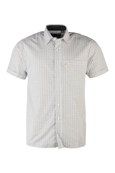 Men's Cotton-Rich Short Sleeved Shirts - Garton Green