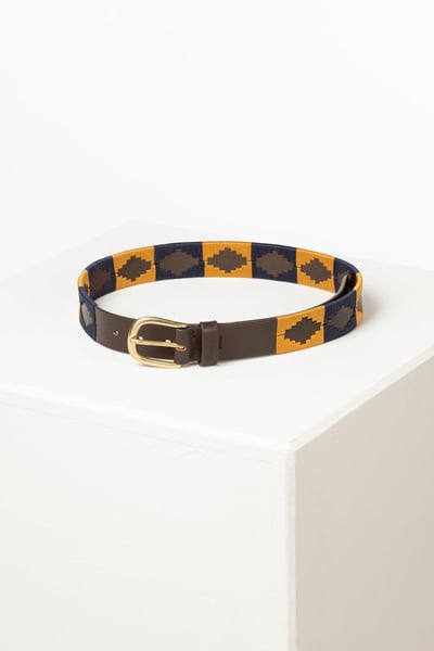 Polo Belts - Askwith - Navy/Brown/Mustard