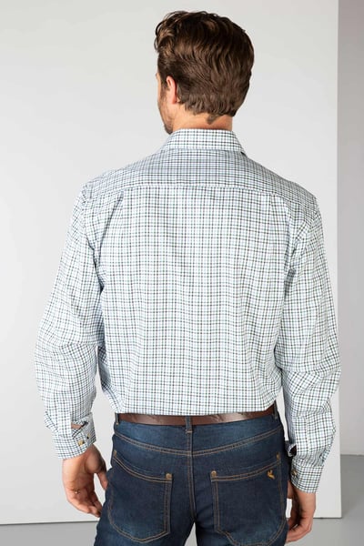 Men's Country Check Shirt - Garton - Garton Blue