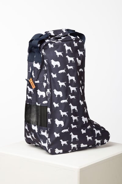 Wellington Boot Bags - Multi Dog Navy