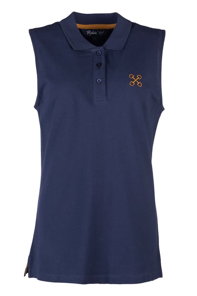 Ladies Sleeveless Polo Shirt - Kirby - Navy