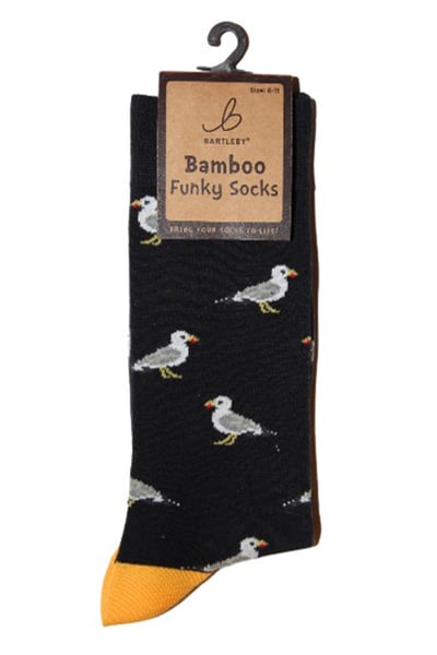 Men's Bamboo Funky Socks - Seagull