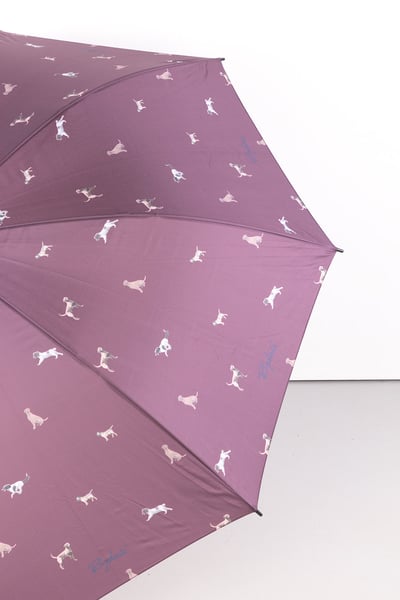 Large Umbrella - Burgundy Dog