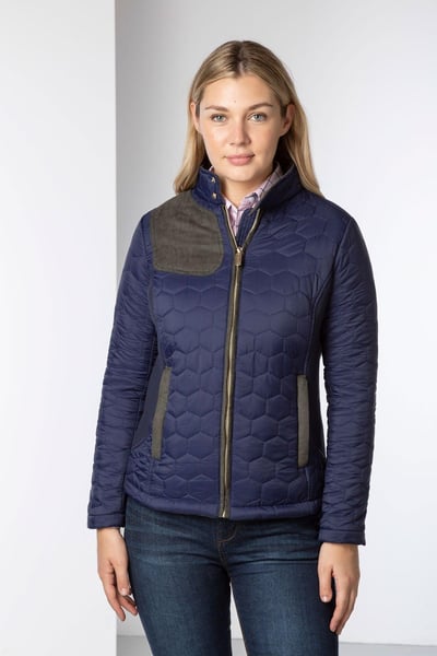 Ladies Quilted Jacket - Wrelton II - Navy