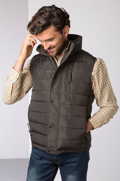 Men's Padded Gilet - Ripley II - Bark