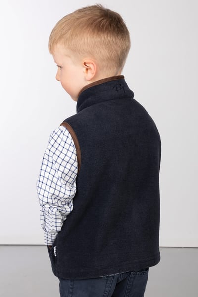 Kid's Mini Fleece Waistcoat - Huggate - Ink