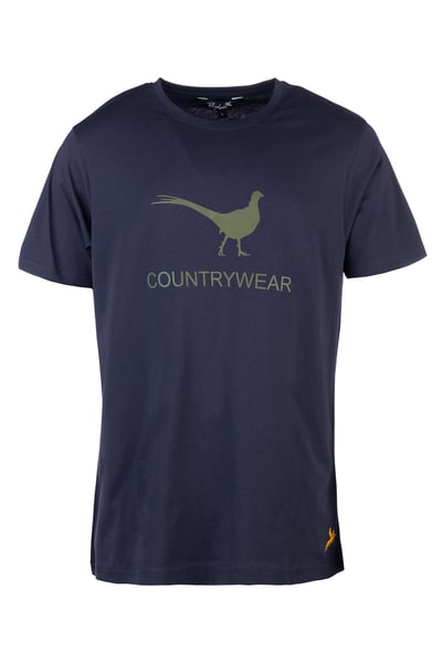 Men's Pheasant T-Shirt - Fordon - Navy