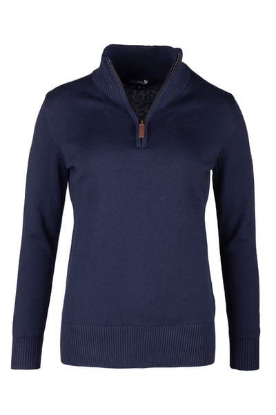 Ladies Quarter Zip Jumper - Ellie - Navy