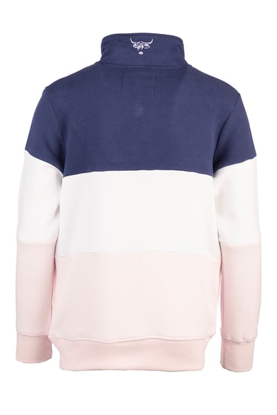 Girls Sweatshirt - Byland II - Horse Denim/White/Soft Pink