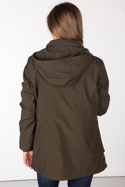 Ladies Fleece Lined Dry Coat - Lady Gembling - Dark Olive