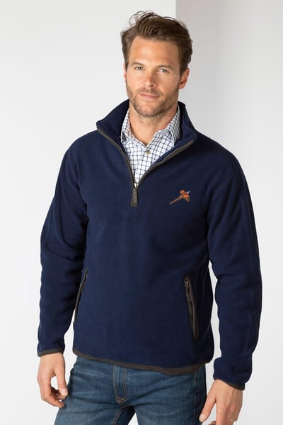 Men's Half Zip Fleece - Gransmoor - Navy