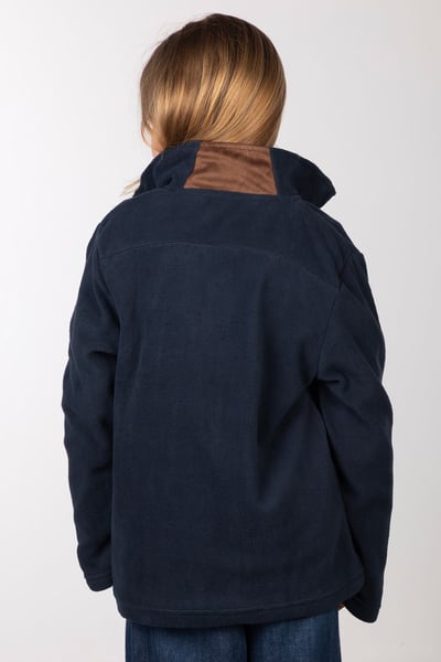 Kids Overhead Pheasant Fleece - Kelk - Navy