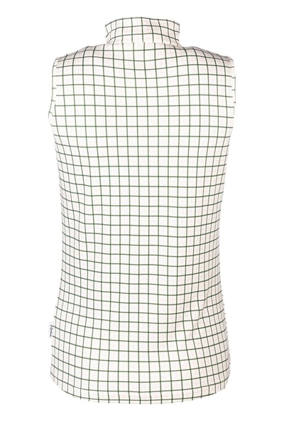 Ärmelloses Damen-Top mit 1/4-Reißverschluss - Foxholes - Ellie Olive
