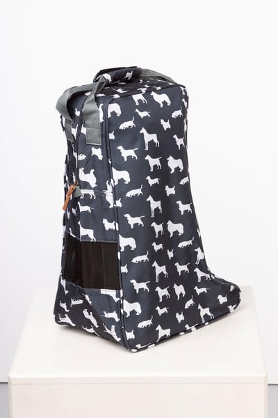Wellington Boot Bags - Multi Dog Grey