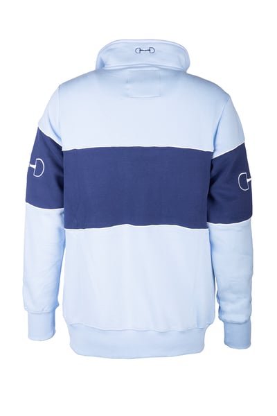 Sudadera de mujer con estampado de bocado - Byland - Bocado Azul suave/Vaquero/Azul suave