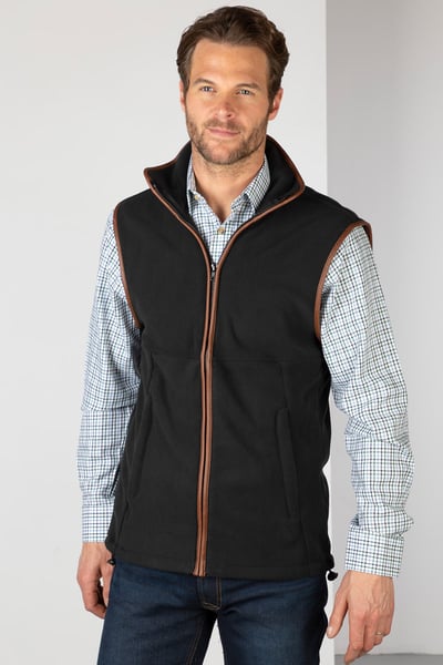 Men's Fleece Gilet - Harpham - Iron