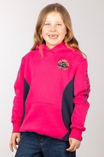 Girl's Overhead Hoody - Muston - Bonbon/Navy