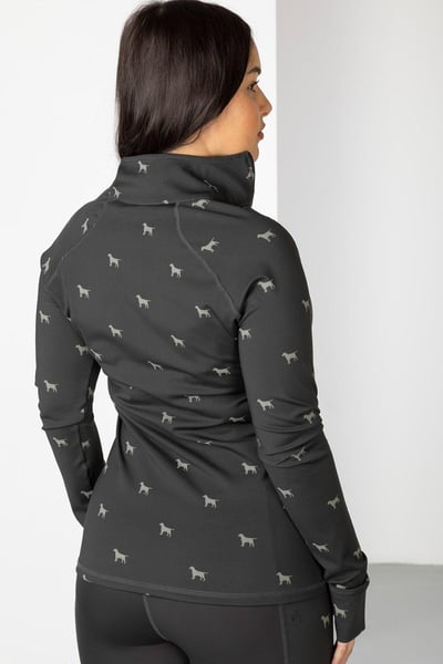 Top de sport à motifs pour femmes - Skerne - Chien gris