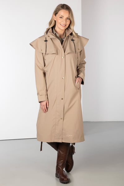 Ladies Full Length Coat - Bramham - Tan