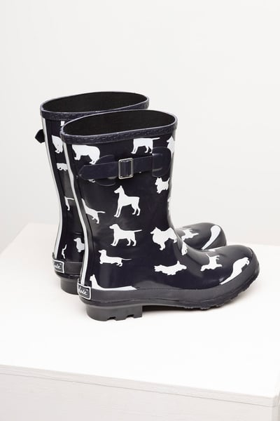 Ladies Mid Calf Wellies - Ripon - Multi Dog Print