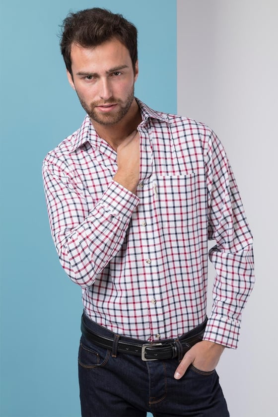 Mens Country Check Shirts UK | Long Sleeved Shirts | Rydale