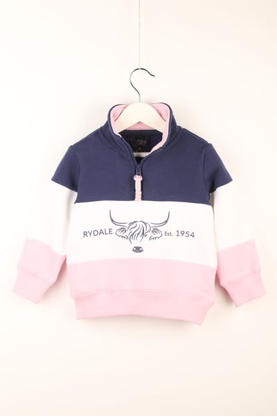 Mini Byland Sweatshirt - Cow Denim/White/Sorbet