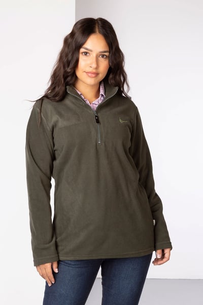 Ladies Kelk Overhead Pheasant Fleece - Khaki