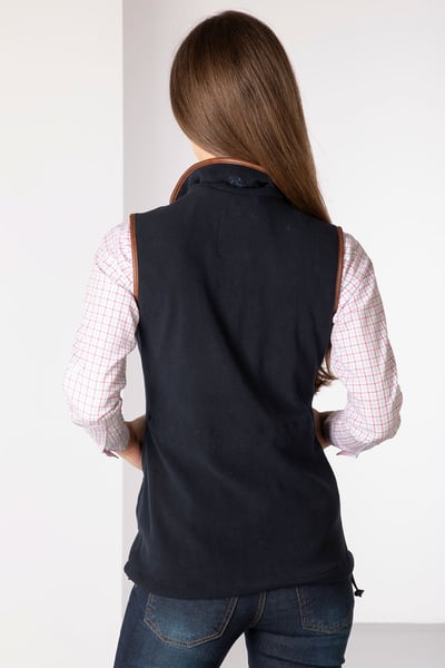 Ladies Fleece Waistcoat - Harpham - Navy