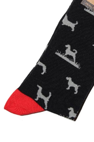 Men's Bamboo Funky Socks - Hunting Dogs