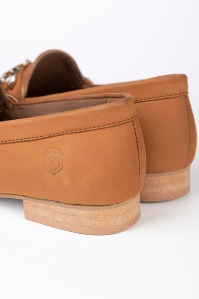 Damen Nubuk Trensen Loafers - Wrelton - Bräunen