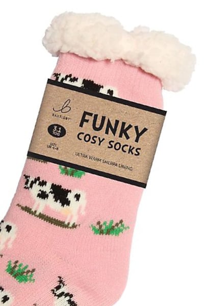 Funky Sherpa Socks - Kühe