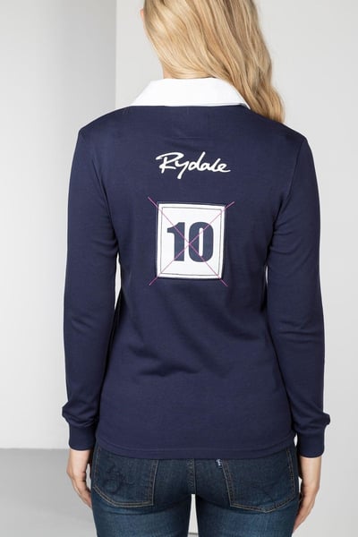 Ladies Rugby Shirt - Cropton Plain - Navy