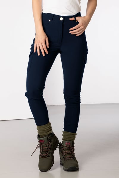 Damen Wanderhose mit Tasche - Aike - Dunkle Marine