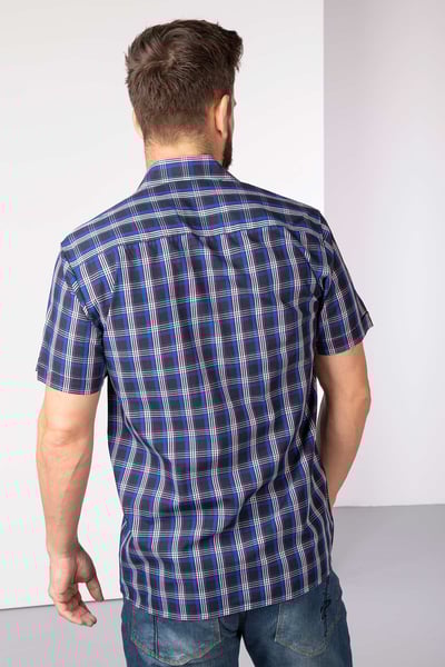 Men's Short Sleeved Checked Shirts - Kelk