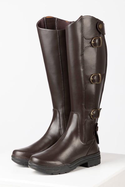 Ladies Long Riding Boots - Askwith - Dark Brown