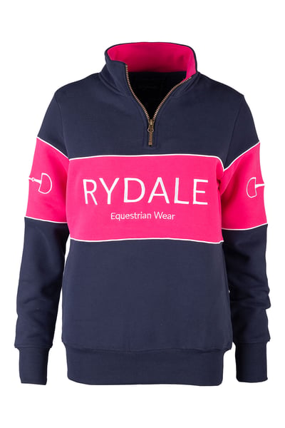 Ladies Snaffle Sweatshirt - Byland - Snaffle Navy/Bonbon/Navy