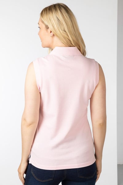 Ärmelloses Damen-Poloshirt Charlie - Sorbet