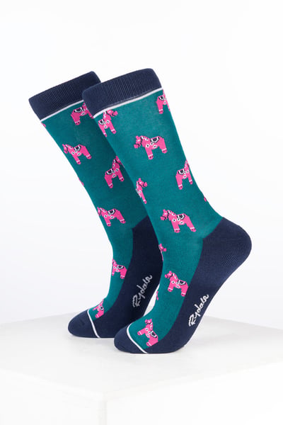 Damen-Knöchelsocken aus Bambus-Pony-Material - Pony Grün