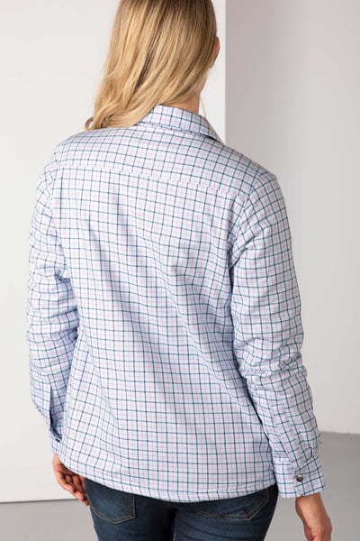 Ladies Fleece Lined Shirt - Hannah - Ellie Blue