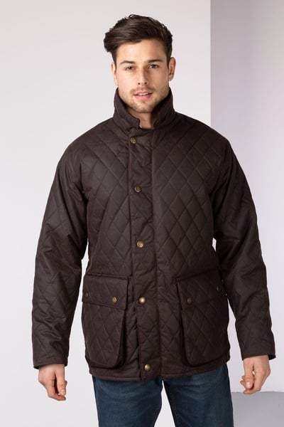 Diamond Steppwachsjacke für Herren II - Braun