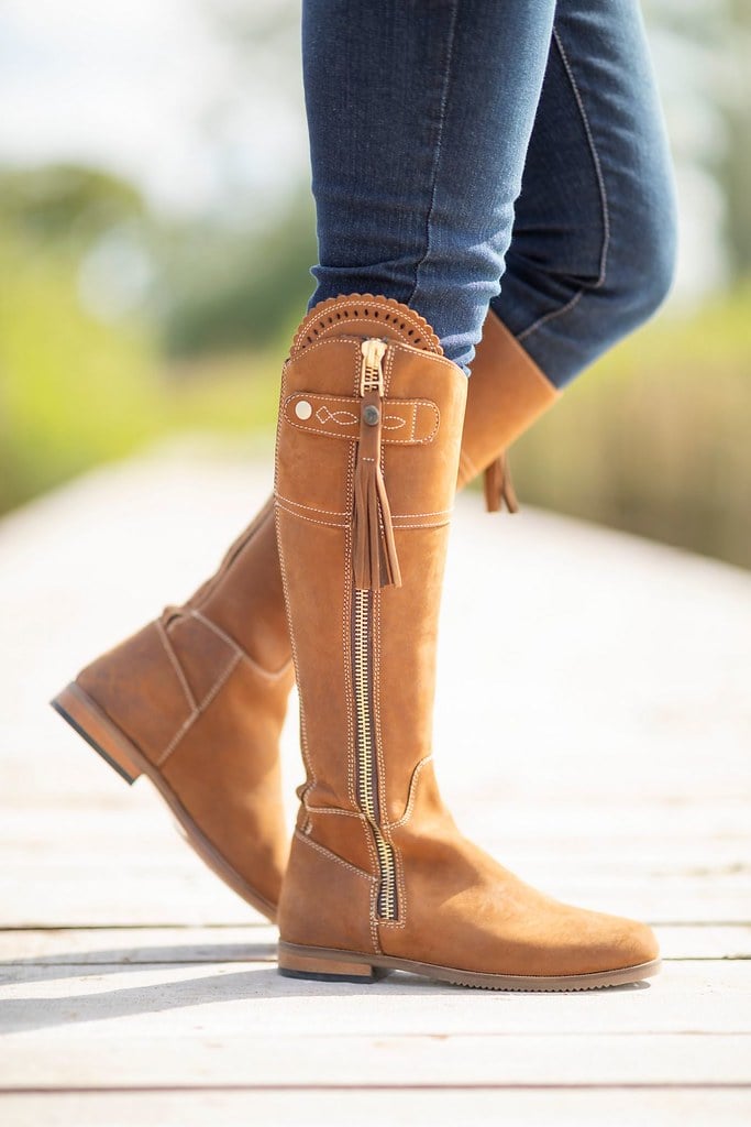 Bottes espagnoles en daim pour femmes