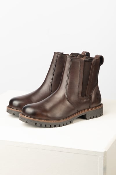 Botas de piel para mujer sin cordones - Kilburn III - Marrón