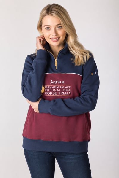 Ladies Sweatshirt - Official Blenheim Edition - Navy/Wine