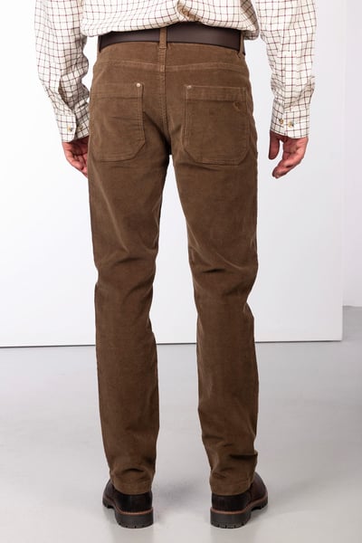 Men's Straight Leg Corduroy Trousers - Rupert - Sand