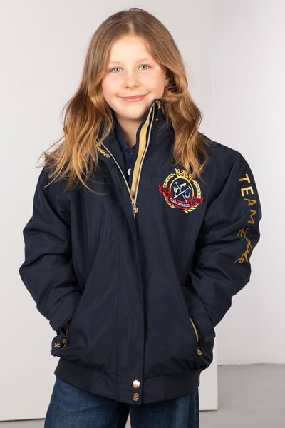Kid's Emblem Bomber Jacket - Ripon - Dark Navy
