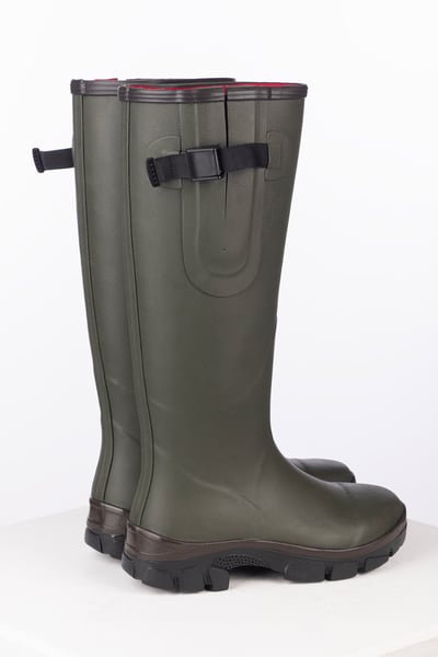 Ladies Lisset Insulated Neoprene Lined Wellington Boots - Olive