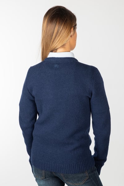 Ladies Crew Neck Character Knit Jumper - Dolly The Cob