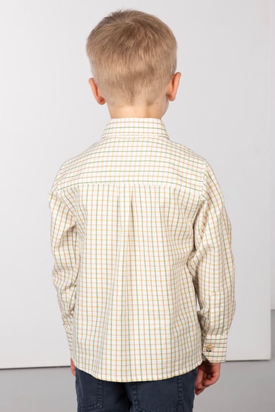 Boys Country Check Shirts - Tattersall Green