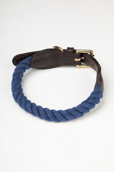 Rope Dog Collar – Yapham - Blue