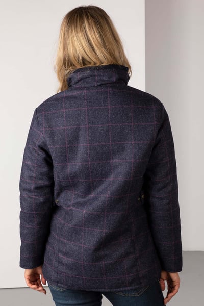 Ladies Tweed Jacket - Wrelton - Navy Check